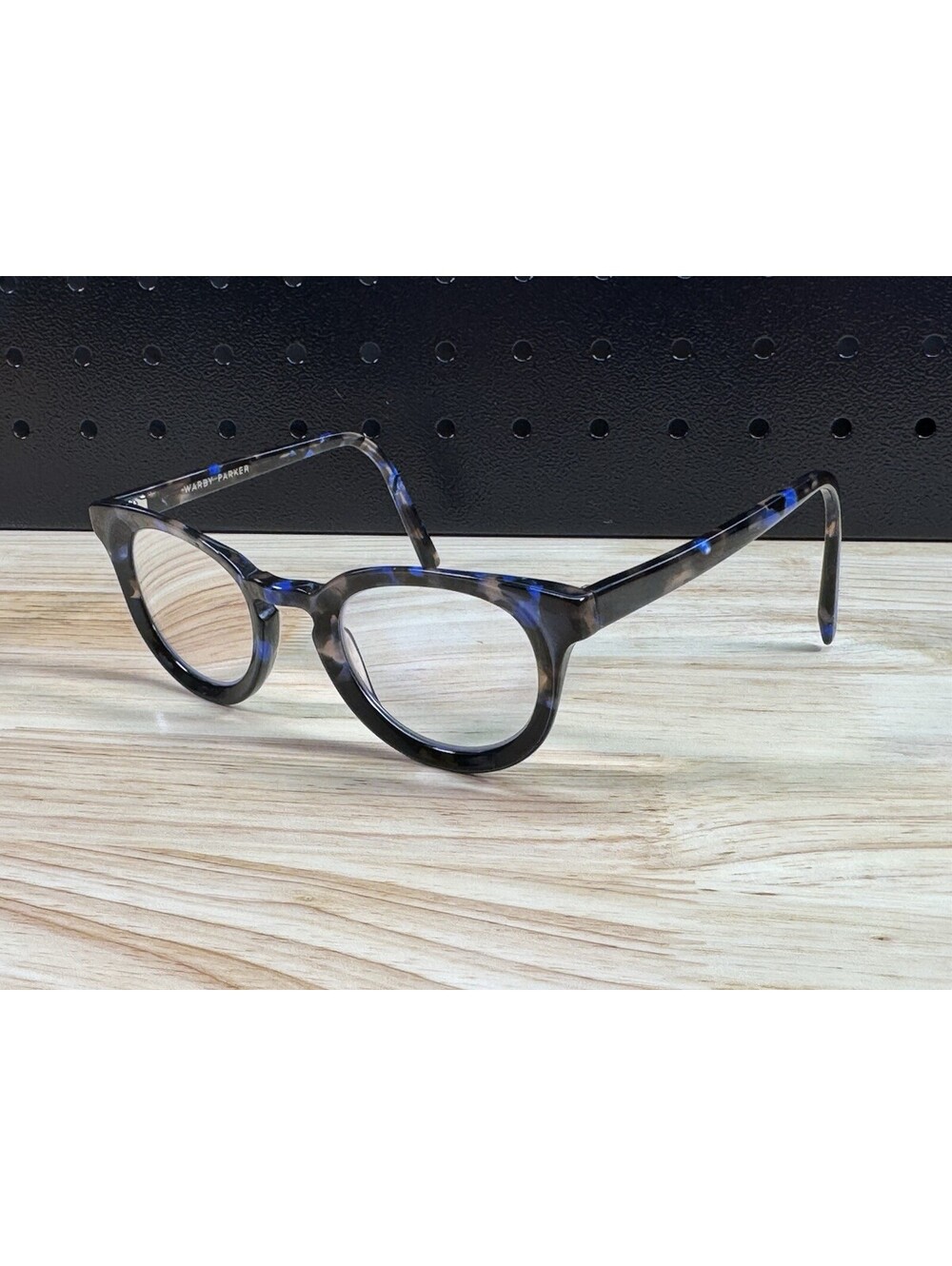 RARE Warby Parker Eyeglasses IRVING M 323 Brown Blue Tortoise Frames 47[]23-145